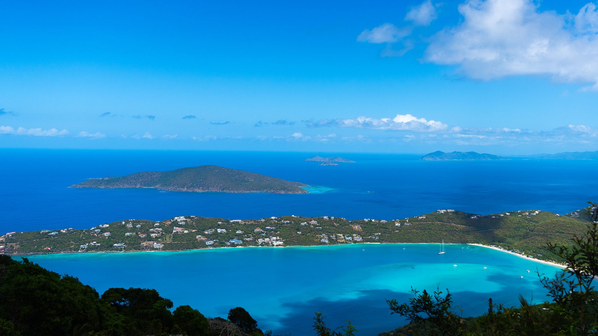View from Mountain Top on St. Thomas, US Virgin Islands