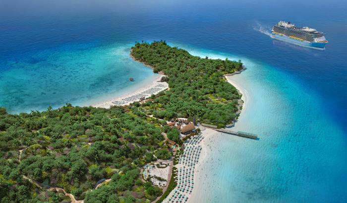 Artist impression of Royal Caribbean destination on Lelepa island